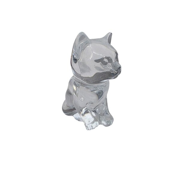 Crystal Glass Cat Figurine Ornament - Picture 2 of 7